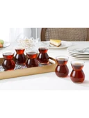 English Home Etnik Cam 6'lı Çay Bardağı 140 ml Şeffaf - 1