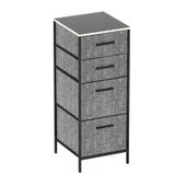 Çocuk 4 Çekmeceli Komodin Sehpa Füme 1614 - 6