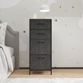 Çocuk 4 Çekmeceli Komodin Sehpa Füme 1614 - 2