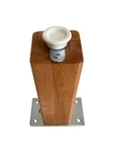Kale Ayarlı Ahşap Ayak Mobilya Masa ve Dolap Ayağı(KAYIN)(KAYIN/GÜRGEN AĞACI) Kayın 23cm 23cm - 2 ADET - 3