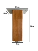 Kale Ayarlı Ahşap Ayak Mobilya Masa ve Dolap Ayağı(KAYIN)(KAYIN/GÜRGEN AĞACI) Kayın 23cm 23cm - 2 ADET - 4