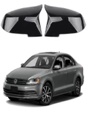 Volkswagen Jetta 2011- Araca Özel Batman Yarasa Ayna Kapağı Pianoblack - 1