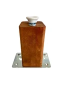 Kale Ayarlı Ahşap Ayak Mobilya Masa ve Dolap Ayağı(CEVİZ)(KAYIN/GÜRGEN AĞACI) Ceviz 10cm 10cm - 2 ADET - 2