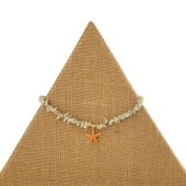 Renkli Esinti Açık Mavi Doğal Taşlı Kolye thumbnail 2