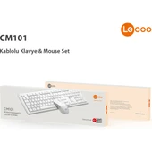 Lecoo Cm101 Beyaz Kablolu Klavye & Mouse Set - 8