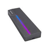 Hiksemi MDR1 USB 3.2 Type-C Support ASUS AURA SYNC RGB Lighting Up to 10Gbps Taşınabilir Harddisk thumbnail 2