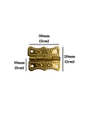 Papatya Tavla Menteşesi Mobilya Kutu Menteşesi(ALTIN)(En:3cm Boy:2cm) Altın ALTIN - 6 ADET - 4