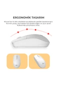 Lecoo Kw202 Kablosuz Klavye & Mouse Set Beyaz - 6