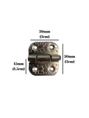 Tavla Menteşesi Stoplu Mobilya Kutu Menteşesi(GÜMÜŞ)(En:3cm Boy:3cm) Gümüş GÜMÜŞ - 10 ADET - 5