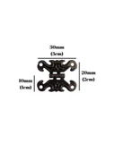 Kelebek Tavla Menteşesi Mobilya Kutu Menteşesi(BRONZ)(En:3cm Boy:2cm) Bronz BRONZ - 4 ADET - 4