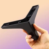 Mobilya Tv Ünitesi Koltuk Kanepe Destek Ayağı 12 Cm Siyah Baza Ayakları M8 Destek 6'lı Set thumbnail 5