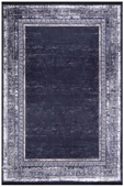 Çerçeve Desenli Pamuk Taban Dijital Baskılı Halı  GRİ 80X300 - 2