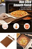 Büyük Boy Sürgülü Pizza Küreği Kaydırılabilir Ahşap Pasta Ekmek Fırın Pide Küreği Yapışmaz Kürek - 5