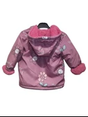 PAPATYA DESENLİ KIZ MONT - 6