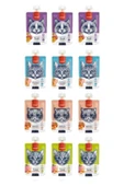 4 Çeşit Karma Kedi Et Ezmesi 90 Gr. X 12 Adet - 1