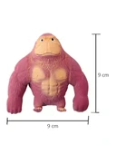 Squishy Goril Stres Önleyici Gorilla 9 cm Sukuşi Maymun - Bordo thumbnail 1
