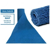 120X150CM MAVİ KIVIRCIK PASPAS-HALI KAYMAZ YOLLUK LİDYA 14MM - 1