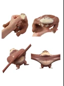 Squishy Goril Stres Önleyici Gorilla 9 cm Sukuşi Maymun - Bordo thumbnail 4