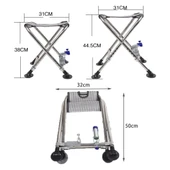 Ayt Sunup SN-25796 Metal Balıkçı Taburesi Katlanabilir Taşınabilir Ayarlanabilir Katlanır Tabure 50x32cm - 4