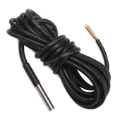 DS18B20 3 Metre Kablolu Su Geçirmez Dijital Sıcaklık Sensörü thumbnail 1