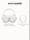 Airpods Max Fileli Kulak Üstü Bluetooth Kulaklık Ve Kılıf Pop-Up Aktif Gürültü Engelleme-Şeffaf Modu iPhone Uyumlu ( KIRMIZI ) - 6