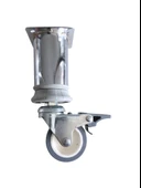 Metal Krom 15cm Tekerli Ayak Mobilya Masa ve Dolap Tekerli Ayağı(FRENLİ)(KROM)(15CM)(Ayak Çapı:42mm) Krom 15cm 15cm - FRENLİ - 1 ADET - 1
