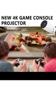 X30 Max Taşınabilir Oyunlu 4K Google TV Ev Sinema Projeksiyonu Android 11 Wifi Projektör Ve GamePad - 8