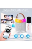 Y2 Kablosuz Bluetooth Hoparlör Taşınabilir Karaoke Mikrofon Rgb Işık 5 Ses Efekti Usb,sd,fm Speaker - 3