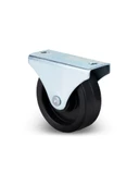 Sabit Tabanlı Masa Tekeri Sehpa ve Dolap Tekeri (Teker Çapı:45 mm Yükseklik:50 mm) Siyah SİYAH - 2 ADET - 1