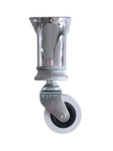 Metal Krom 15cm Tekerli Ayak Mobilya Masa ve Dolap Tekerli Ayağı(FRENSİZ)(KROM)(15CM)(Ayak Çapı:42mm) Krom 15cm 15cm - FRENSİZ - 2 ADET - 1