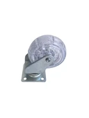 Düz Tabla Şeffaf Masa Tekeri Sehpa Tekeri(7cm)(METAL ŞEFFAF)(50x20mm) Şeffaf ŞEFFAF - 2 ADET - 2