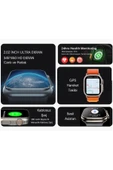 Watch Use 19 Ultra Akıllı Saat 8 Kordonlu-Bluetooth Kulaklık-Koruma Kılıfı iPhone Huawei Uyumlu 8-9 - 3
