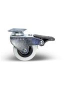 Düz Tabla Frenli Lüks Masa Tekeri Sehpa Tekeri(FRENLİ)(KROM - GRİ)(7cm)(TEKER ÖLÇÜ:50x20mm) Gri GRİ - 10 ADET - 1
