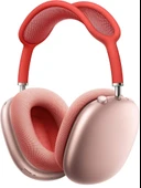 Airpods Max Fileli Kulak Üstü Bluetooth Kulaklık Ve Kılıf Pop-Up Aktif Gürültü Engelleme-Şeffaf Modu iPhone Uyumlu ( KIRMIZI ) - 1