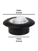 Gömme Gezegen Sehpa Tekeri Gizli Yuvarlak Masa Tekeri(SİYAH)(İç Delik ÇAPI:35mm Dış ÇAPI:53mm) Siyah SİYAH - 2 ADET - 2