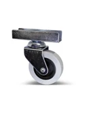 18mm U Geçme Masa Tekeri Sehpa Tekeri(7cm)(GRİ)(18mm U Geçme 50x20mm) Gri GRİ - 3 ADET - 1