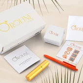 8 Ayar Mavi Baget Taşlı Günlük Altın Yüzük - 5