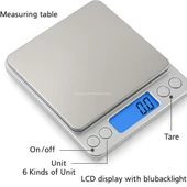 Busstier 0.1g Hassasiyetli Dijital Mutfak Terazisi 3Kg Kapasiteli Paslanmaz Çelik Platform - 6