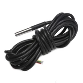 DS18B20 5 Metre Kablolu Su Geçirmez Dijital Sıcaklık Sensörü thumbnail 2