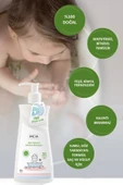 %100 Doğal Organik Sertifikalı Bebek Ve Çocuk Jel Şampuanı Saç Vücut Lavanta Konak Önleyici 350 ml - 4