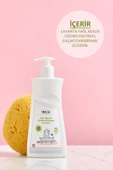 %100 Doğal Organik Sertifikalı Bebek Ve Çocuk Jel Şampuanı Saç Vücut Lavanta Konak Önleyici 350 ml - 3