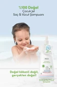 %100 Doğal Organik Sertifikalı Bebek Ve Çocuk Jel Şampuanı Saç Vücut Lavanta Konak Önleyici 350 ml - 5