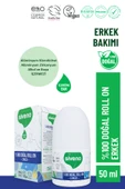 %100 Doğal Roll-on Erkek Deodorant Ter Kokusu Önleyici Bitkisel Leke Bırakmayan Vegan 50 ml - 1