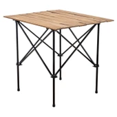 Argeus Ahşap Katlanabilir 75x65cm Kamp ve Piknik Masası - 1