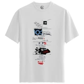 Mixed Signals - %100 Pamuklu Erkek Beyaz Tişört - Premium Quality thumbnail 1