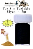 Siyah Toz Sim Tuzluklu 7 gr 3 Adet Renkli Toz Sim Epoksi Reçine Okul Etkinlik Dekarasyon Slime - 1