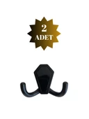 Seçil Vestiyer Askısı Küçük ve Büyük Portmanto Dolap Askısı (Altın - Siyah - Krom) Siyah SİYAH - KÜÇÜK - 2 ADET KÜÇÜK - 1