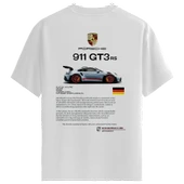 Porsche GT3 RS v2 – %100 Pamuklu Erkek Beyaz Tişört – Premium Quality thumbnail 1