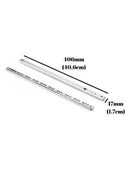 17MM Teleskobik Çekmece Rayı Gömme Bilyeli Ince Ray(40,6CM-34.2CM)(1 Takım) 40.6cm 40.6cm - 2 ADET - 3