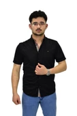 Erkek Spor Silim Fit Kısa Kol Gömlek BGL-ST04480 thumbnail 1